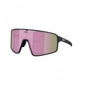 Bliz, P001S, Matt Black/Brown W Pink Mirror, Briller
