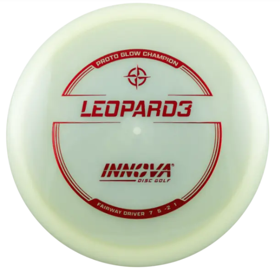 Innova  Champion Glow Leopard 3 Distance Driver, 173-175g, frisbee