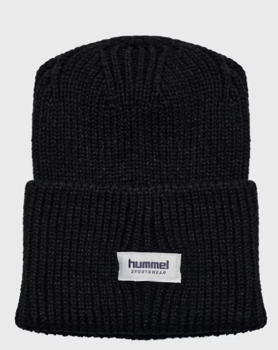 Hummel, Hmljr Heavy Rib Knit Beanie, Black, Lue
