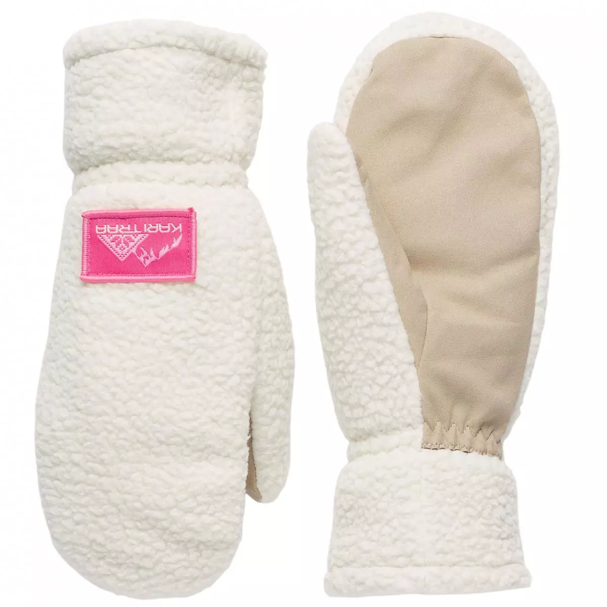 Kari Traa, Rothe Pile Mittens, Bjerk Light Beige, Votter
