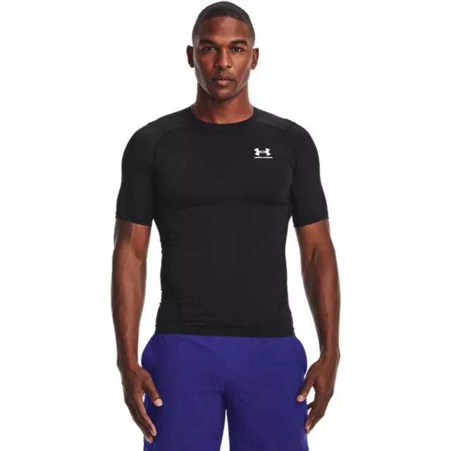 Under Armour, Ua Hg Armour Comp Ss, Black, T-skjorte