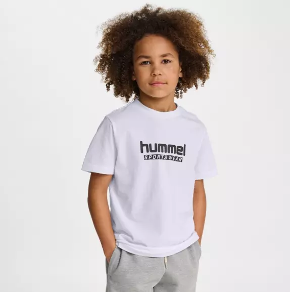 Hummel, Hmljr Base T-Shirt S/S, White, T-skjorte