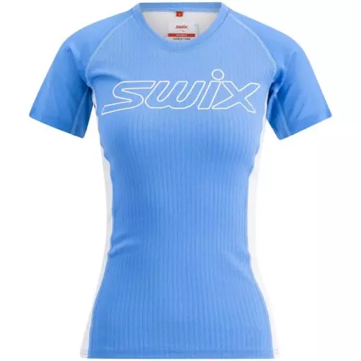 Swix, Racex Light Short Sleeve W, Cloud Blue/Bright White, T-skjorte