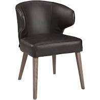 LA VELLA dining chair black leather