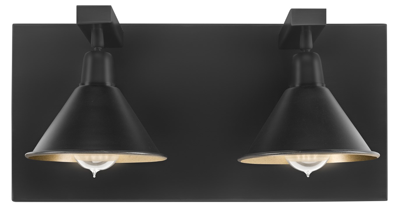 ANZIO Wall lamp double matt black