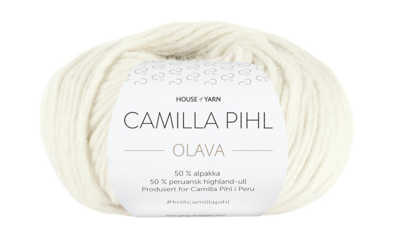 Camilla Pihl Garn - OLAVA 902-Hvit