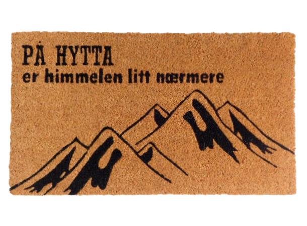 BCHOME Dørmatte - På Hytta Er Himmelen Litt Nærmere, 40x70cm
