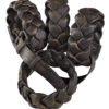 ARTWOOD NAPKIN RING Woven leather 4-p