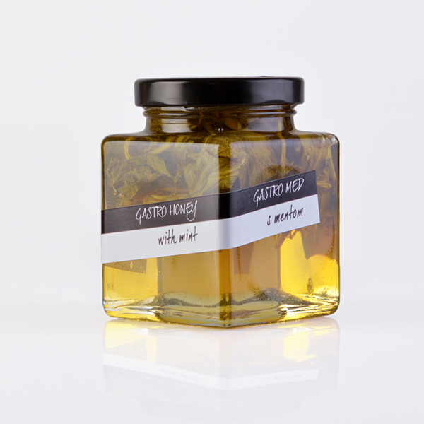 Gourmet honey with mint, 230 g