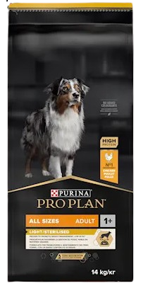 Purina Pro Plan All Sizes Adult Light/Sterilised - Optiweight 14kg