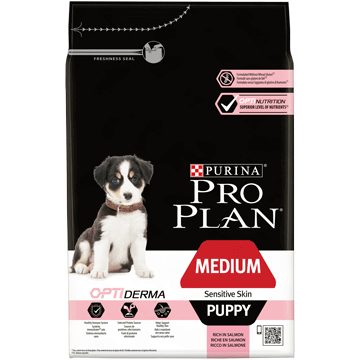 Purina Pro Plan Medium Puppy Sensitive Skin - Optiderma 12kg
