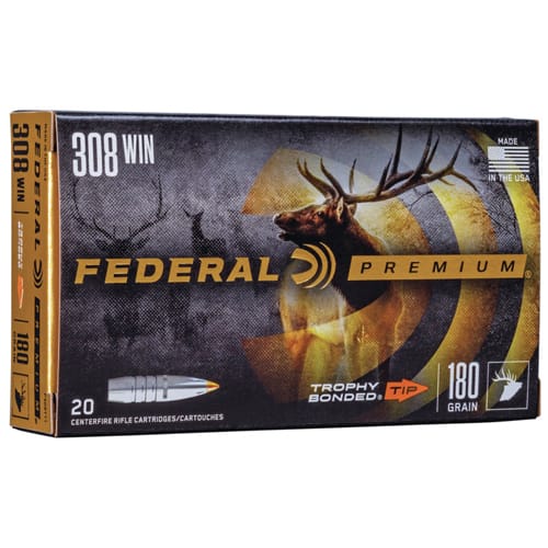 Federal Premium 308 W 180 GR Trophy Bounded Tip