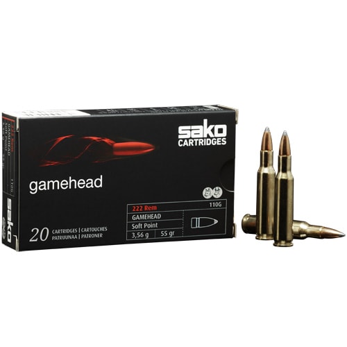 SAKO 222 Rem GAMEHEAD 55 SP (20 pk.)