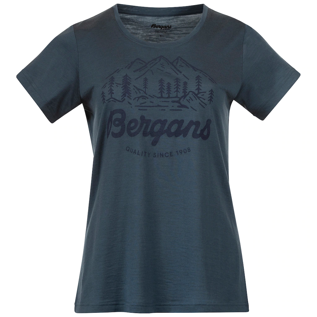 Bergans Graphic Wool W Tee Orion Blue