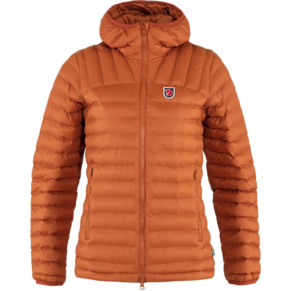 Fjellreven Expedition Lätt Hoodie Dame Terracotta Brown