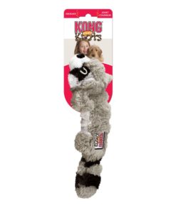 KONG Leke Scrunch Knots Raccoon Grå S/M 23cm