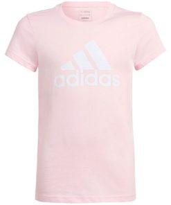 Adidas T-shirts Girl Light Pink