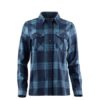 Aclima Reborn LeisureWool Shirt W Check Navy/Jeans