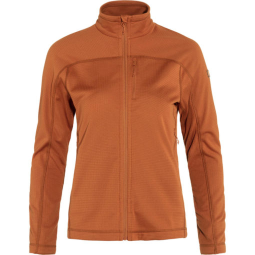 Fjellreven Abisko Lite Fleece Jacket W Terracotta Brown