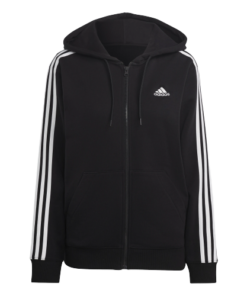 Adidas 3S Full Zip Hood W Black/White