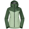 Skar Light 3L Shell Jacket Women Light Green/Dark Jade Green