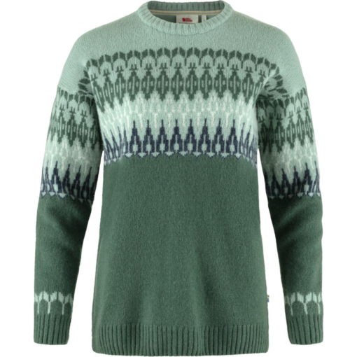 Fjellreven Övik Path Knit Dame Deep Patina-Misty Green