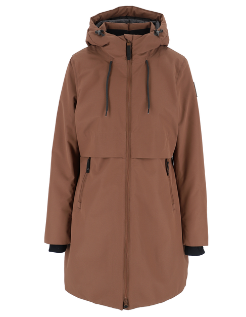 Twentyfour Mellow Vattert Parkas Dame Mokka