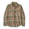 Patagonia W L/S Org Cotton MW Fjord Flannel Shirt Garden Green