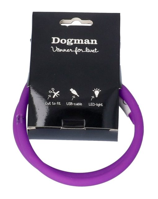 Dogman Blinkehalsbånd LED 20-65cm