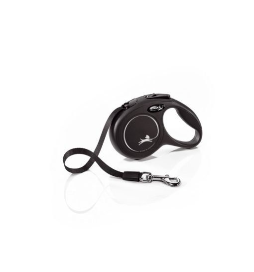 Flexi New Classic Tape Svart Large 8 Meter