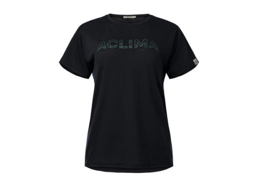 Aclima LightWool 140 Classic Tee Logo W JetBlack