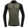 Devold Duo Active Zip Neck Men Lichen/Caviar