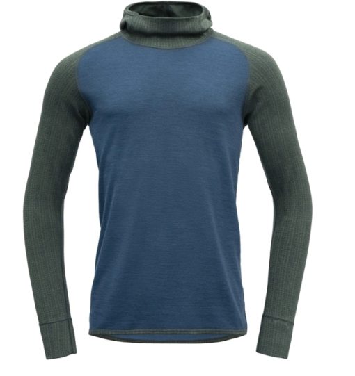 Devold Kvitegga Hoodie Men Woods/Blue