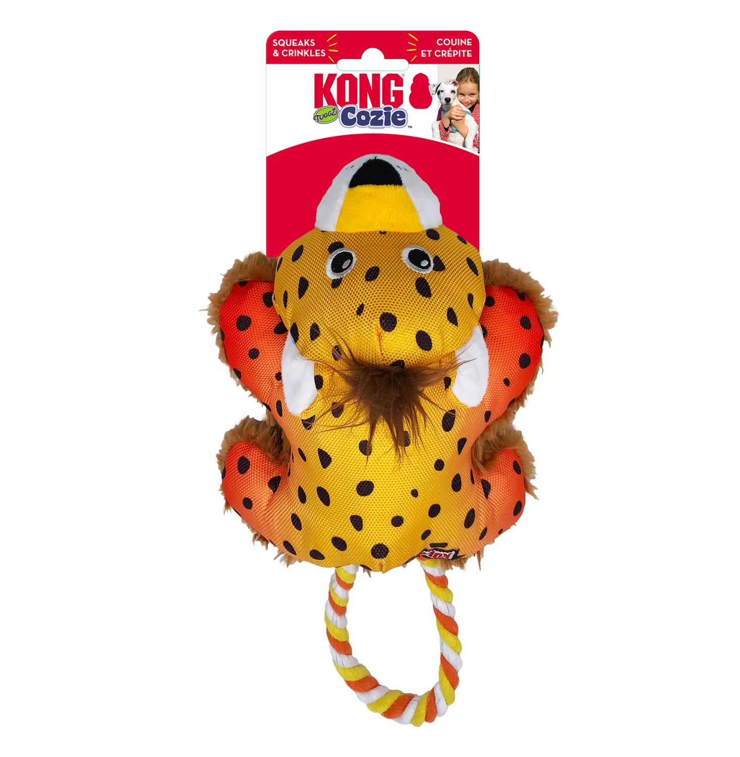 Kong Leksak Cozie Tuggz Cheetah