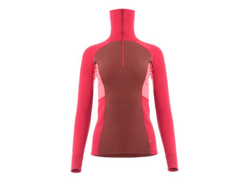 Aclima WarmWool polo Women Jester Red/Spiced Apple