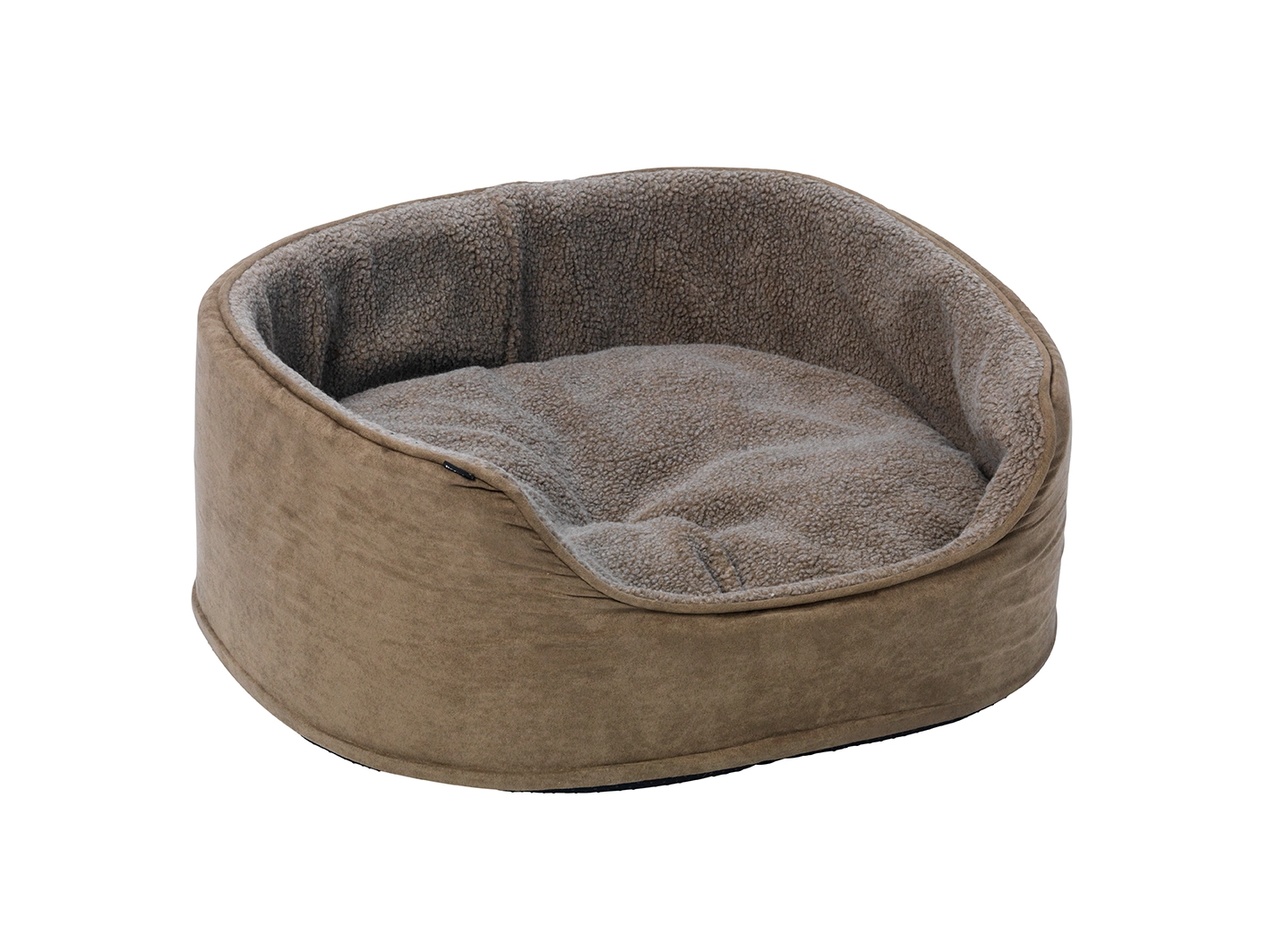 Dogman Sherpa High-side Dog Bed Brown Str L
