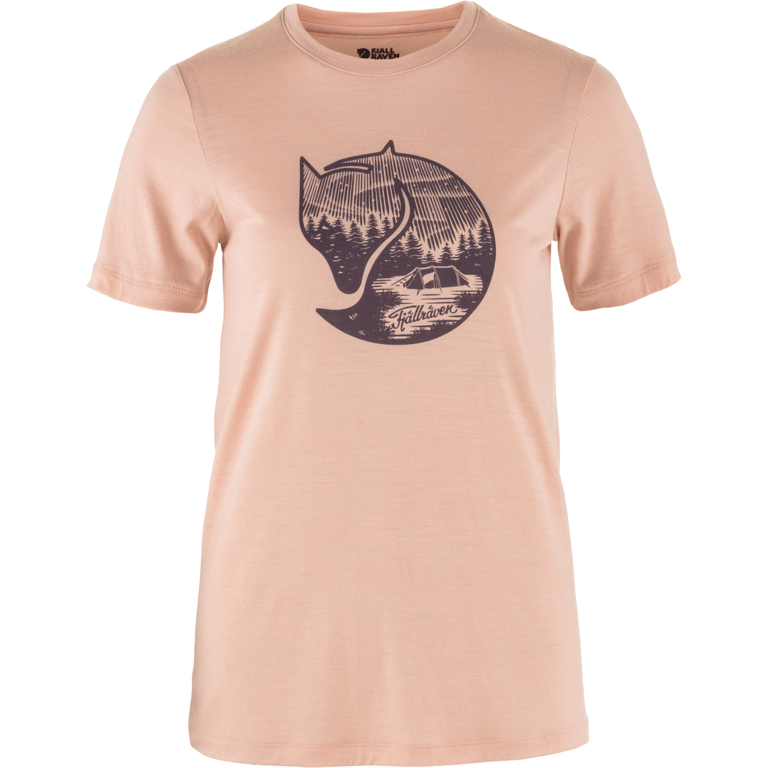 Fjellreven Abisko Wool SS W Chalk Rose-Port