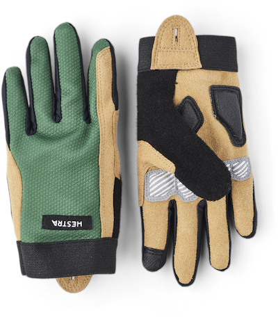 Hestra Bike Guard Jr. Long - 5 finger Olive