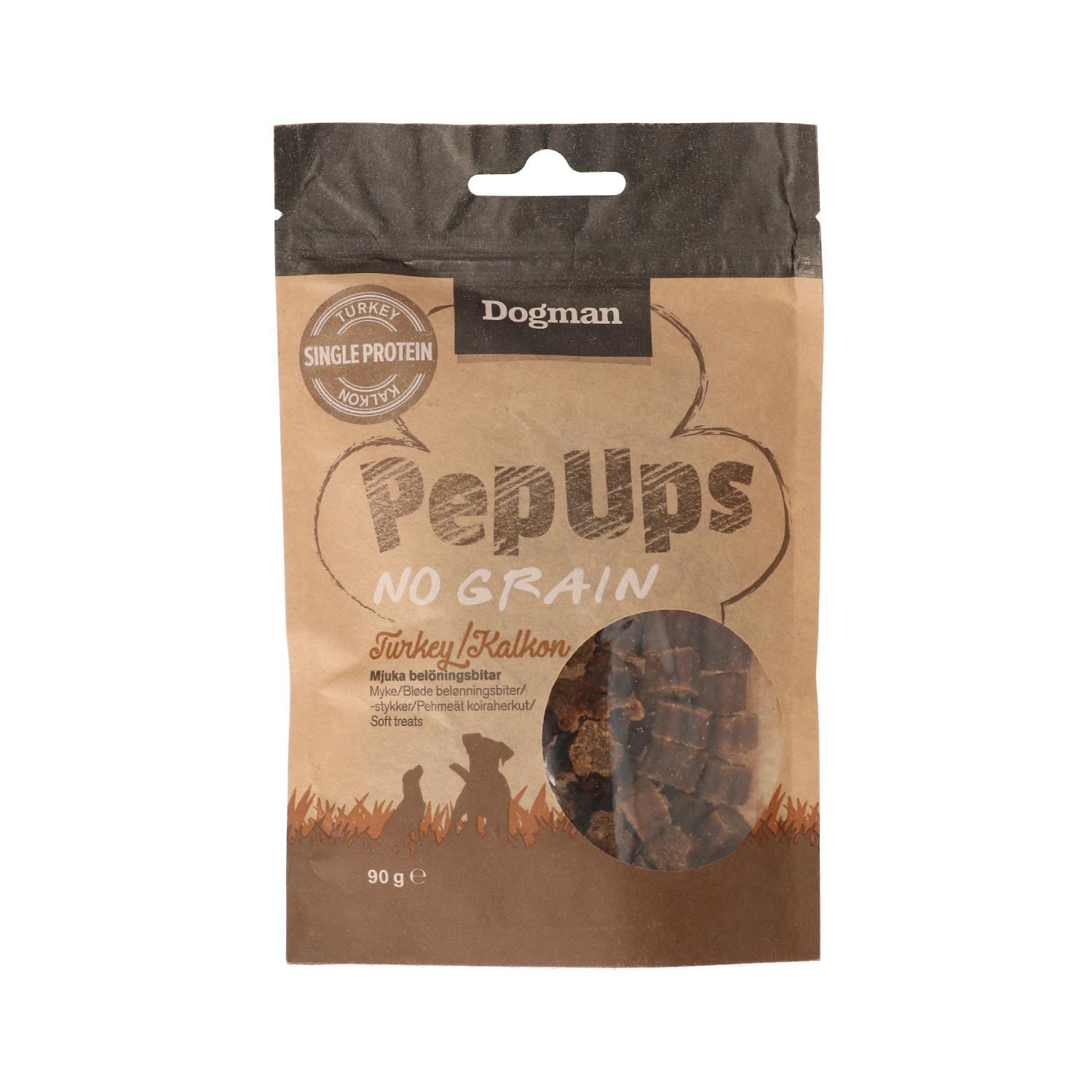 Dogman PepUps Kalkun kornfritt 90gr