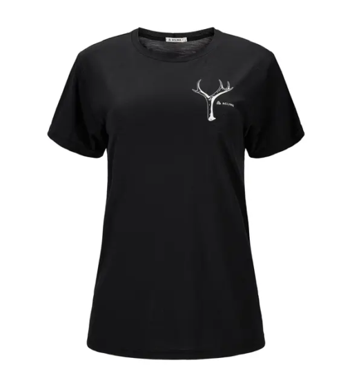 Aclima LightWool 140 Classic Tee Antler Womens JetBlack