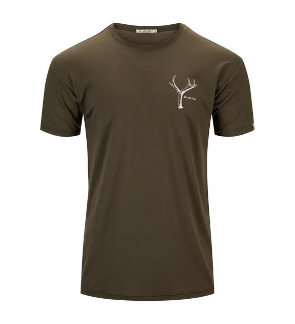 Aclima LightWool 140 Classic Tee Antler Men Tarmac