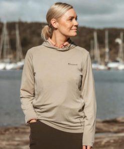 Pinewood Insectsafe Funksjonell Hettegenser Dame L.Khaki