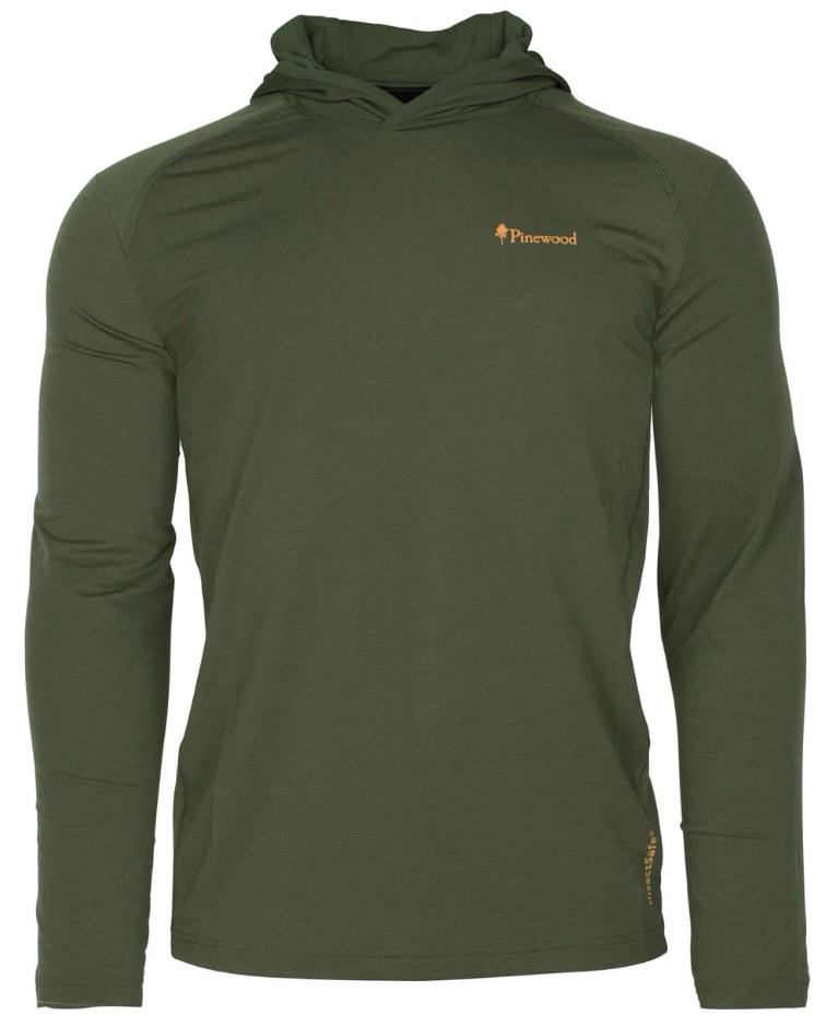 Pinewood Insectsafe Funksjonell Hettegenser Moss Green