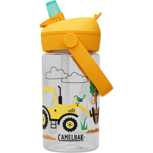 Drikkeflaske Thrive Flip Straw Kids Tractors and Trees 0,4L