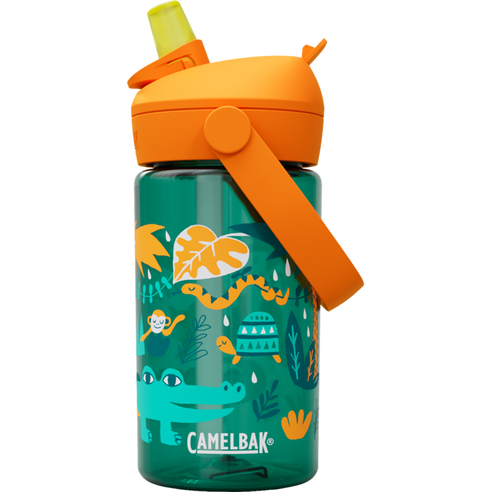 Drikkeflaske Thrive Flip Straw Kids Jungle Animals 0,4L