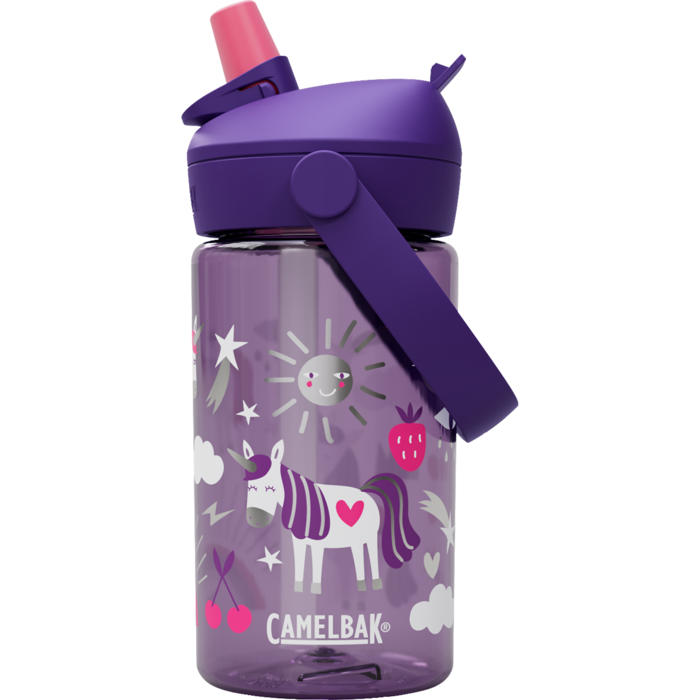 Drikkeflaske Thrive Flip Straw Kids Unicorn Party 0,4L