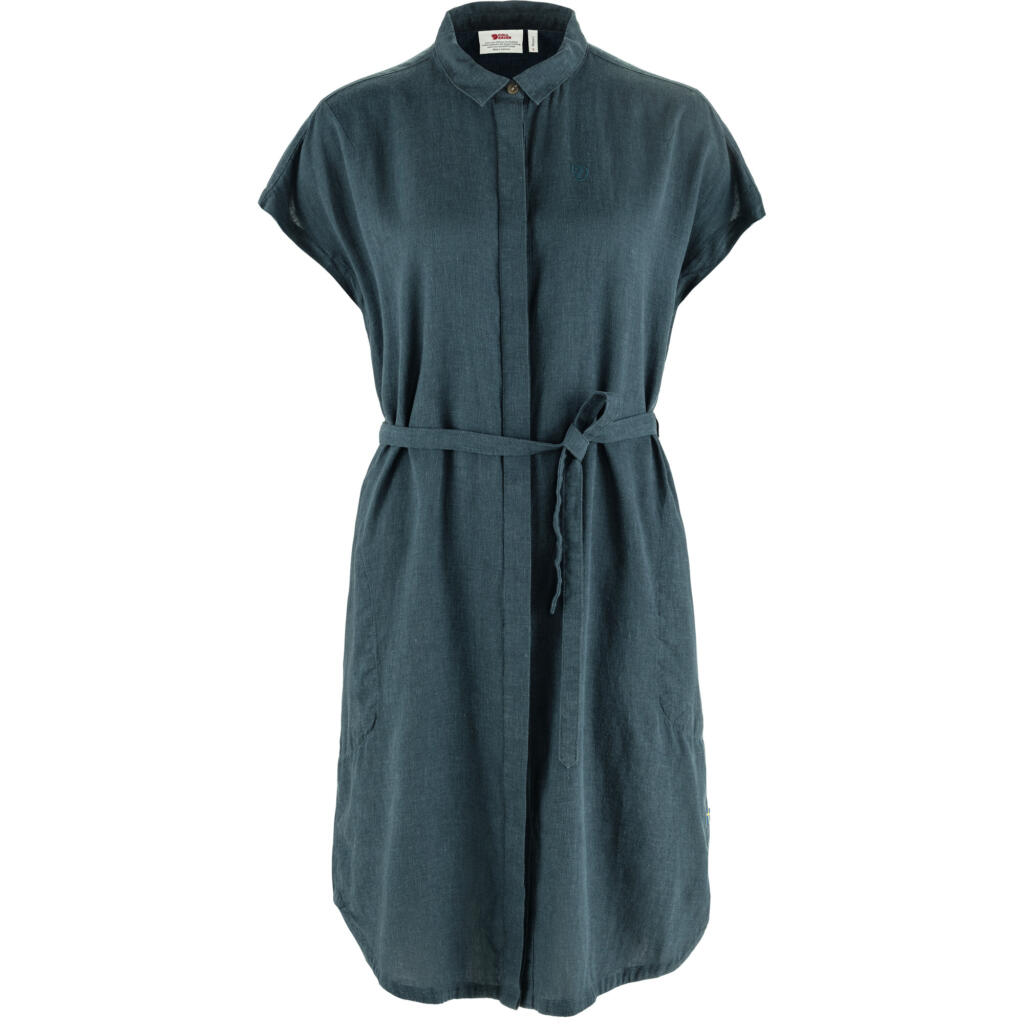 Fjellreven Övik Hemp Dress Women Mountain Blue
