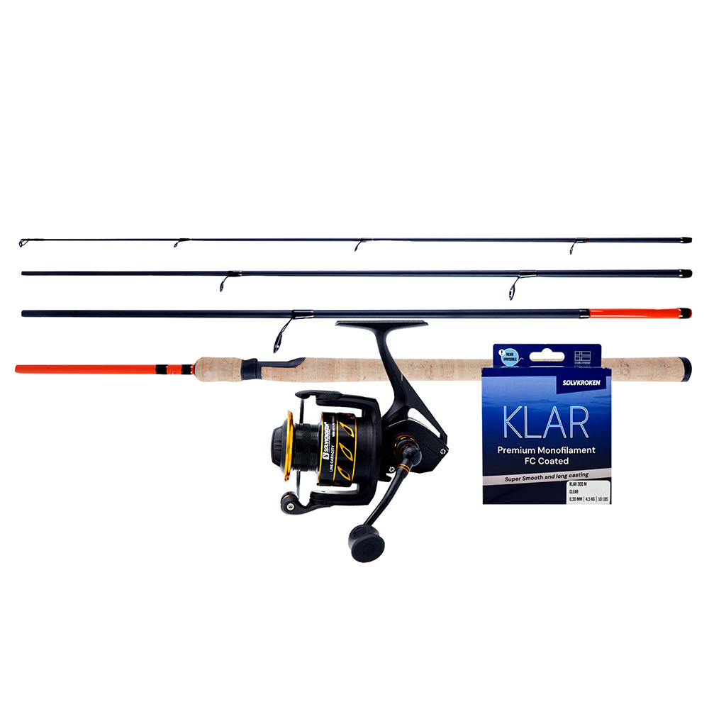 Sølvkroken Stang og snelle kombo River/Sjø/Gjedde 9' 10-40g