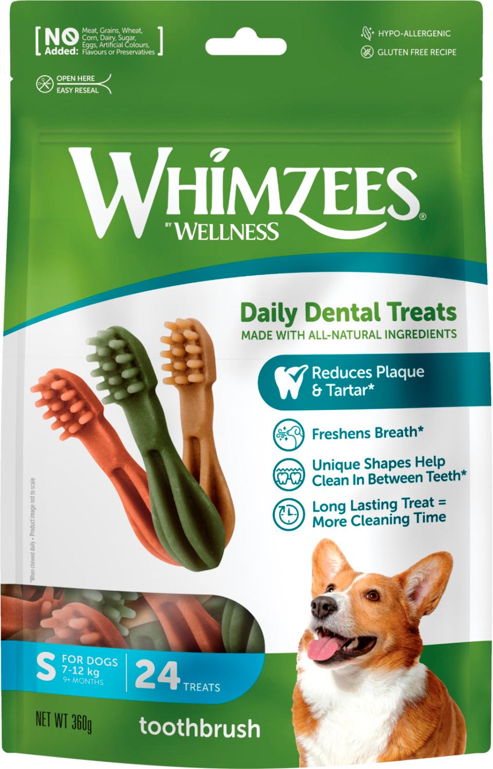 Whimzees Toothbrush Star S 24stk