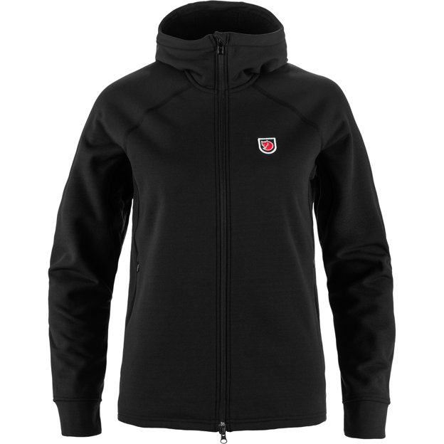 Fjellreven Expedition Fleece Hoodie Womens Black